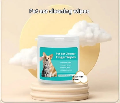 Pet Ear/Teeth Cleaning Wipes with Finger Stall